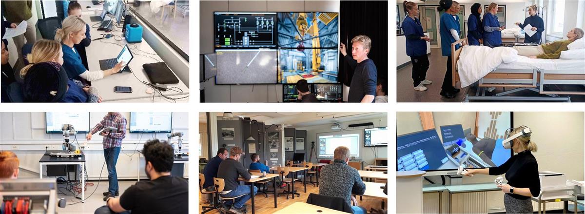 Bilde av folk på skolen. - Klikk for stort bilde