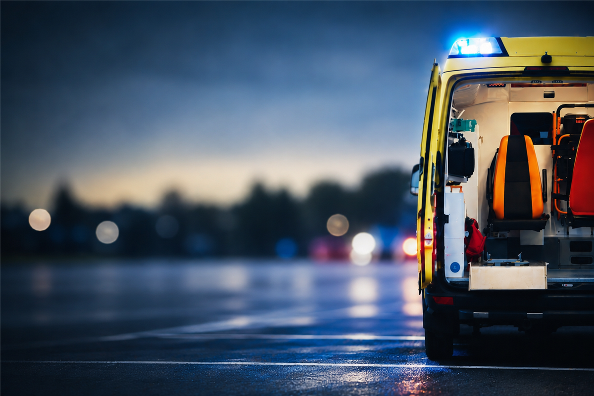 Bilde av ambulanse. - Klikk for stort bilde