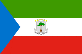 Bilde av flagg fra Equatorial Guinea. - Klikk for stort bilde