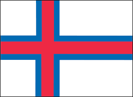 Bilde av flagg fra Faraoe Islands. - Klikk for stort bilde