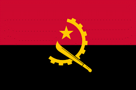 Bilde av flagg fra Angola. - Klikk for stort bilde