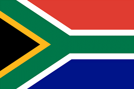 Bilde av flagg fra Sør Afrika. - Klikk for stort bilde